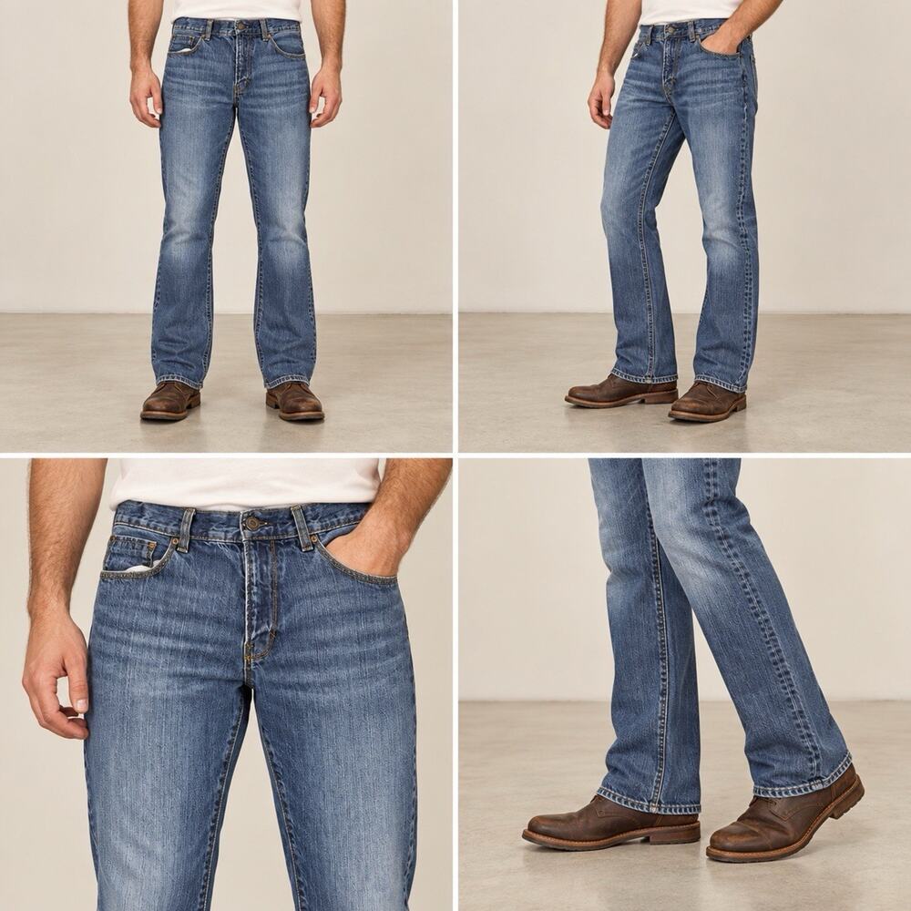 Gap Boot Fit Bootcut Jeans Mens 33x30 Medium Wash Blue Denim